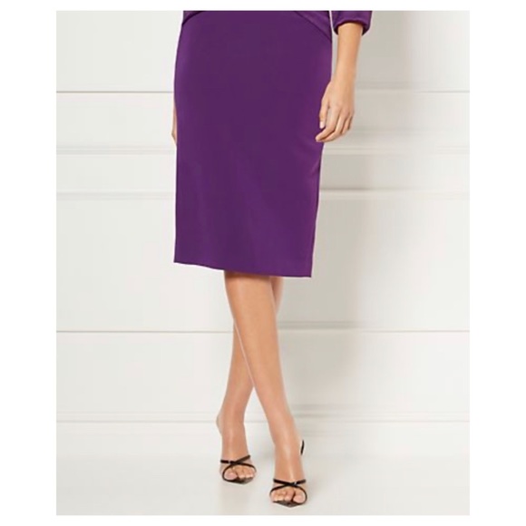 New York & Company Dresses & Skirts - ❌SOLD❌NY&Co. Stretch Purple Scuba Pencil Skirt